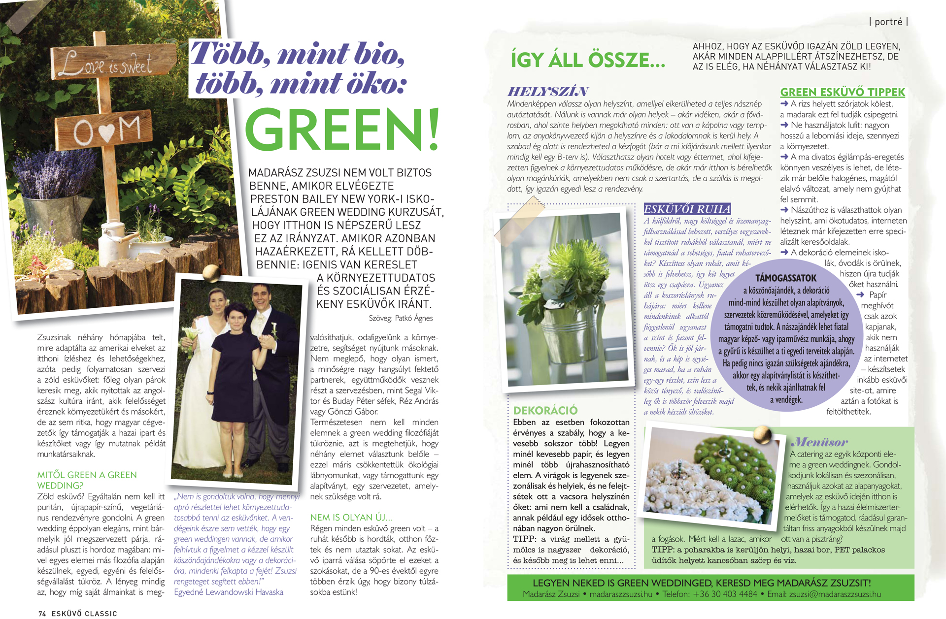 Több, mint bio, több, mint öko: GREEN! – Esküvő classic magazin